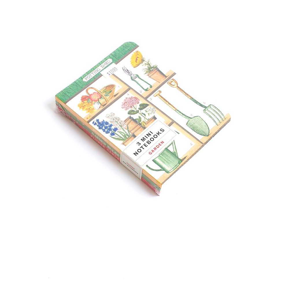 Cavallini, Memo & Notebooks, Art & School, 4"x5.5", Mini, Gardening, 572202